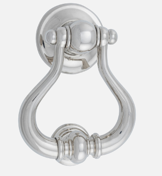 Iver Door Knocker Sarlat Polished Nickel & Signature Brass