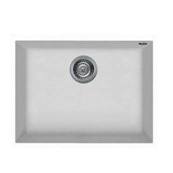 BURNS & FERALL ELLECI QUADRA GRANITEK 580 x 440MM ELGQ110-40 UNDERMOUNT & TOP MOUNT FULL BLACK & WHITE