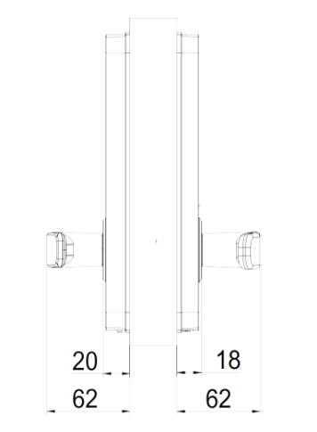 YALE UNITY ENTRANCE LOCK SILVER