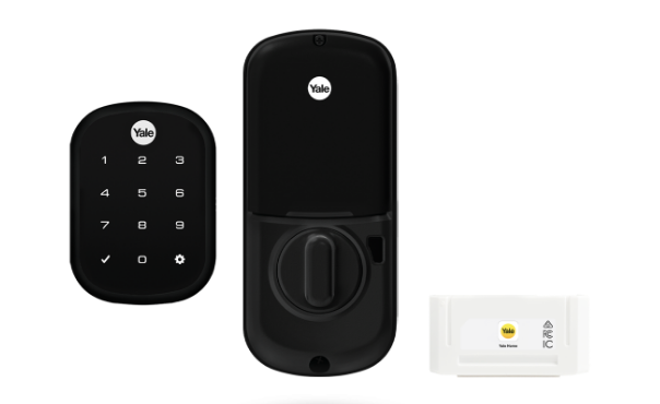 YALE ASSURE SL(KEYLEASS) SMART-READY LOCK WITH APEX 147X450 ENTRANCE SET MATT BLACK & SATIN NICKEL
