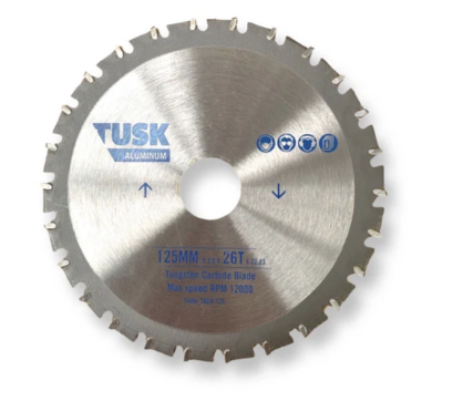Tusk Heavy Duty Aluminum Tungsten Carbide Blades - 355mm x 3.0/2.4 x 100T x 30 ,355mm x 3.0/2.4 x 120T x 30 ,400mm x 3.8/3.2 x 120T x 30,405mm x 2.8/3.4 x 120T x 30,405mm x 2.8/3.4 x 120T x 32 & 450mm x 4.0/2.8 x 108T x 30