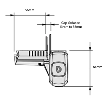 D&D Technologies DD TECH MAGNALATCH TOP PULL 6 PIN LOCK KEY ALIKE - TRADE WHITE & BLACK