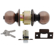 Carbine Australia Aintree Passage Set - Key Outside Button in Locks Outside 60/70mm Backset  Passage & Entrance Available in 3 Colours : Copper Bronze ,Polished Brass & Antique Brass