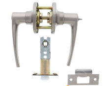 Carbine Australia Kingston Entrance Set - Key Outside Button in Locks Outside 60/70mm Backset Satin Nickel Available in Entrance ,Passage & Privacy