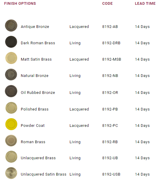 Windsor Premium NZ Entrance Brass Pull Handle Square 300mm Overall Price Per Pair Available in 10 Colours