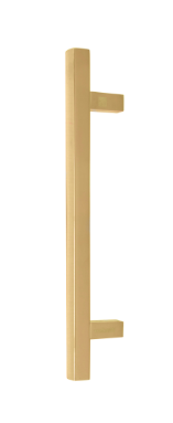 Windsor Premium NZ Entrance Brass Pull Handle Square 300mm Overall Price Per Pair Available in 10 Colours
