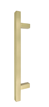 Windsor Premium NZ Entrance Brass Pull Handle Square 300mm Overall Price Per Pair Available in 10 Colours