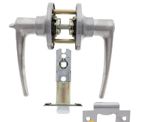Carbine Australia Kingston Passage Set - Key Outside Button in Locks Outside 60/70mm Backset Stainless Steel Available in Entrance ,Passage & Privacy