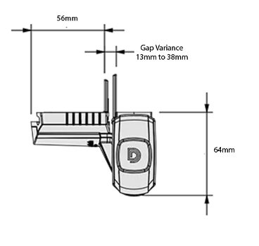 D&D Technologies DD TECH MAGNALATCH S3 VERTICAL PULL 6 PIN LOCK,KEYED ALIKE