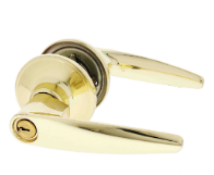 Carbine Australia Kingston Privacy Set - Key Outside Button in Locks Outside 60/70mm Backset Polished Brass Available in Entrance ,Passage & Privacy