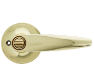 Carbine Australia Kingston Privacy Set - Key Outside Button in Locks Outside 60/70mm Backset Polished Brass Available in Entrance ,Passage & Privacy