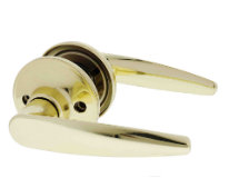 Carbine Australia Kingston Privacy Set - Key Outside Button in Locks Outside 60/70mm Backset Polished Brass Available in Entrance ,Passage & Privacy