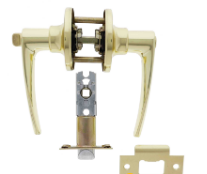 Carbine Australia Kingston Privacy Set - Key Outside Button in Locks Outside 60/70mm Backset Polished Brass Available in Entrance ,Passage & Privacy