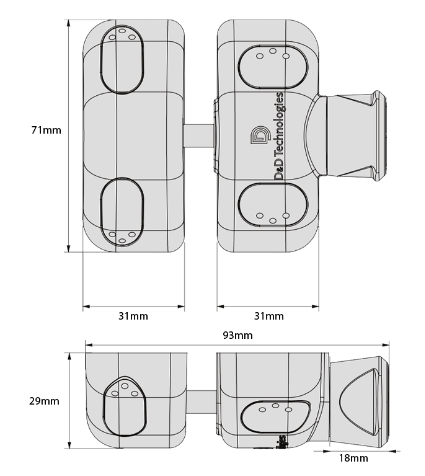 D&D Technologies DD TECH MAGNALATCH SIDE PULL SERIES 2 WITH OUT LOCKABLE & WITH LOCKABLE