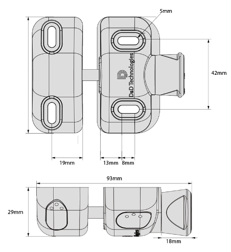 D&D Technologies DD TECH MAGNALATCH SIDE PULL SERIES 2 WITH OUT LOCKABLE & WITH LOCKABLE