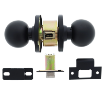 Carbine Australia Epsom Entrance Set - Key Outside Button in Locks Outside 60/70mm Backset Matte Black Available in Entrance & Passage