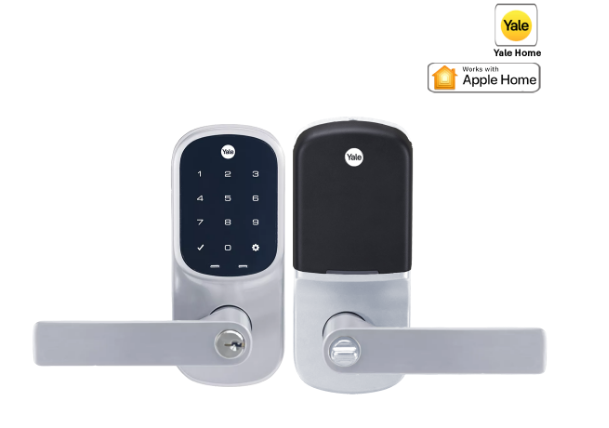 YALE ASSURE KEYED DIGITAL LEVER LOCK SMART-READY - LEVER L3 BLACK & SATIN NICKEL