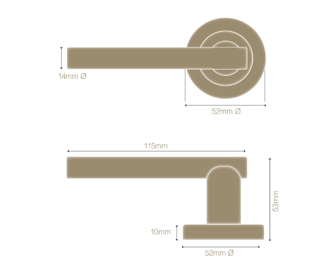Windsor Premium NZ Charleston Round Rose Passage Set Priced Per Set Available in 13 Colours
