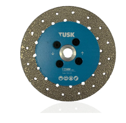Tusk Heavy Duty Vacuum Brazed Cutting Grinding Wheel - 115mm x M14 & 125mm x M14