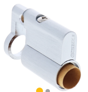 Carbine Australia Half Cylinder, Fixed Cam With & Without Barrel - Use As 5 or 6 pin Satin Chrome