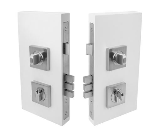 Windsor Premium NZ Pull Handle Double Turn Lock Square 60mm Available in 6 Colours