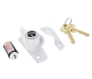 Carbine Australia Sash Window Vent Lock With C4 Cylinders Available in 4 Colours : White ,Silver ,Brown & Black