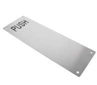 Carbine Australia Push Plate - Engraved & UnEngraved 300 x 65mm ,300 x 75mm & 300 x 100mm Stainless Steel