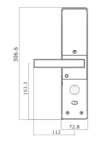 YALE YDM3109A DIGITAL MORTICE LOCK SMART-READY - 60MM