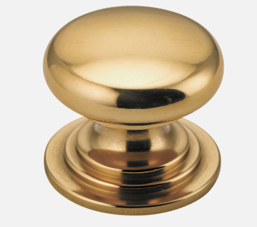 Iver Sarlat Cupboard Knob P32 x D38mm - Available in 9 colours : Polished Brass ,Signature Brass ,Matt Black ,Polished Chrome ,Brushed Chrome ,Distressed Nickel ,Polished Nickel ,Satin Nickel & Brushed Brass