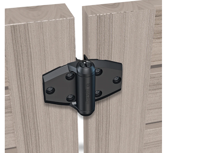 D&D Technologies DD TECH TRUCLOSE TCA3 REG HINGE + 2ALIGN LEG & WITHOUT LEG BLACK TRIM