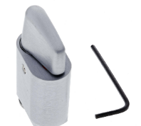 Carbine Australia Component for Flip Bolt - Oval Cylinder C4 - 6 pin - Cylinder & Turn - Satin Chrome