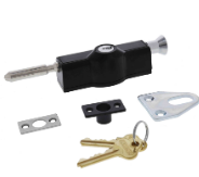 Carbine Australia Patio Bolt With C4 Wafer Type Cylinders Available in 4 Colours : White ,Silver ,Brown & Black