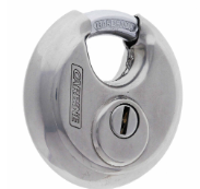 Carbine Australia Stainless Steel Disc Padlock - 11mm/23mm/70mm - Laser Welded Body for Extra Strength - KA Stainless Steel