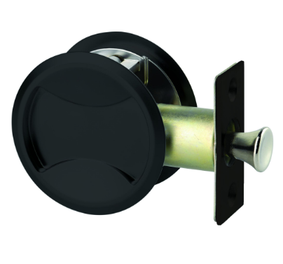 ASSA ABLOY CAVITY SLIDER PRIVACY,PASSAGE SET SATIN PEARL & NERO BLACK