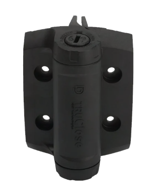 D&D Technologies DD TECH TRUCLOSE TCHD1A HVY DUTY HINGE - 1 ALIGN LEG & 2 ALIGN LEG WITH BLACK TRIM