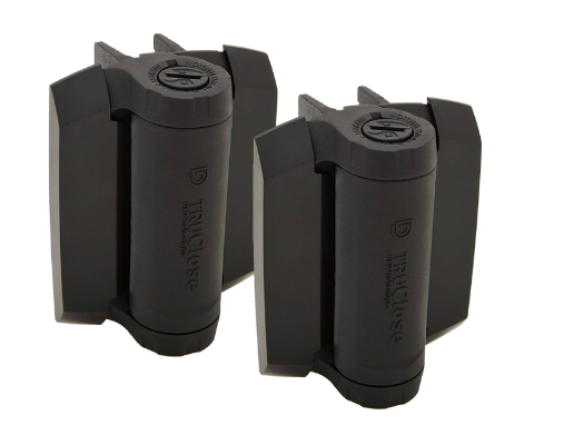 D&D Technologies DD TECH TRUCLOSE TCHD1A HVY DUTY HINGE - 1 ALIGN LEG & 2 ALIGN LEG WITH BLACK TRIM