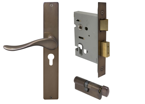 Windsor Premium NZ Haven Longplate Square Entrance Set - E48 Priced Per Set- Available in 13 Colours
