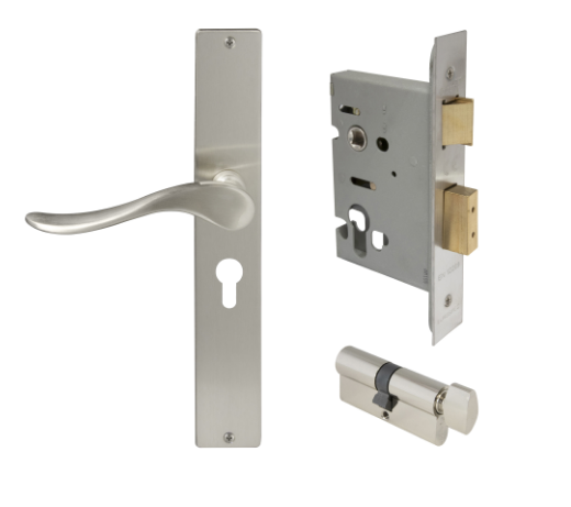 Windsor Premium NZ Haven Longplate Square Entrance Set - E48 Priced Per Set- Available in 13 Colours
