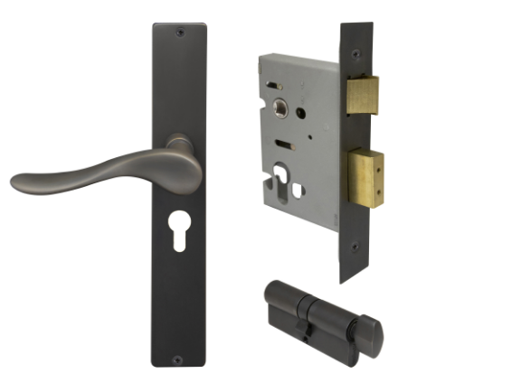 Windsor Premium NZ Haven Longplate Square Entrance Set - E48 Priced Per Set- Available in 13 Colours