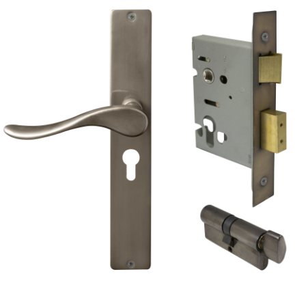 Windsor Premium NZ Haven Longplate Square Entrance Set - E48 Priced Per Set- Available in 13 Colours