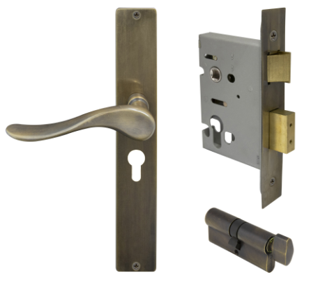 Windsor Premium NZ Haven Longplate Square Entrance Set - E48 Priced Per Set- Available in 13 Colours