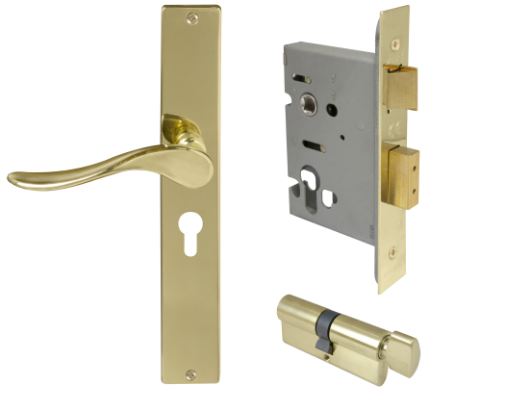 Windsor Premium NZ Haven Longplate Square Entrance Set - E48 Priced Per Set- Available in 13 Colours