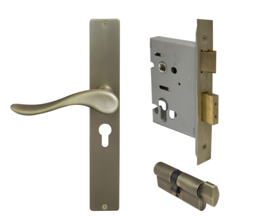 Windsor Premium NZ Haven Longplate Square Entrance Set - E48 Priced Per Set- Available in 13 Colours