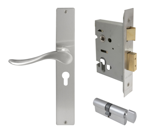 Windsor Premium NZ Haven Longplate Square Entrance Set - E48 Priced Per Set- Available in 13 Colours