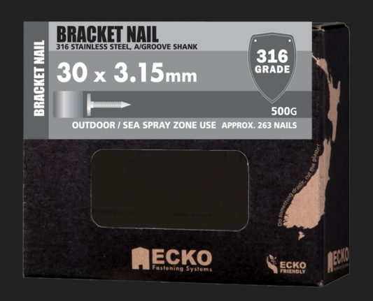 Ecko Bracket Nail 316Stainless Steel Annular Groove 3.33X45mm-500G,2KG,5KG