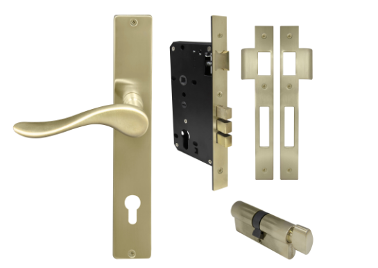 Windsor Premium NZ Haven Longplate Square Entrance Set - E85 Priced Per Set- Available in 13 Colours