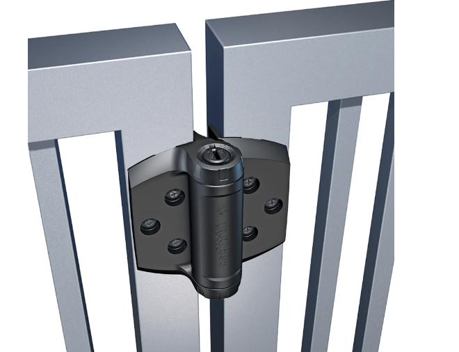 D&D Technologies DD TECH TRUCLOSE TCHD1 HEAVY DUTY HINGE - 2 ALIGN LEG BLACK TRIM