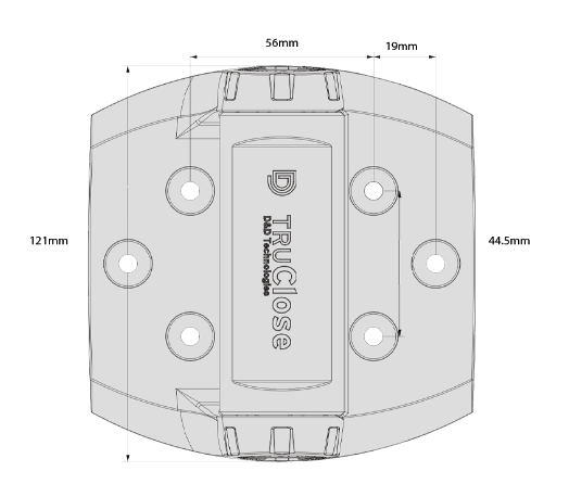 D&D Technologies DD TECH TRUCLOSE TCHD1 HEAVY DUTY HINGE - 2 ALIGN LEG BLACK TRIM