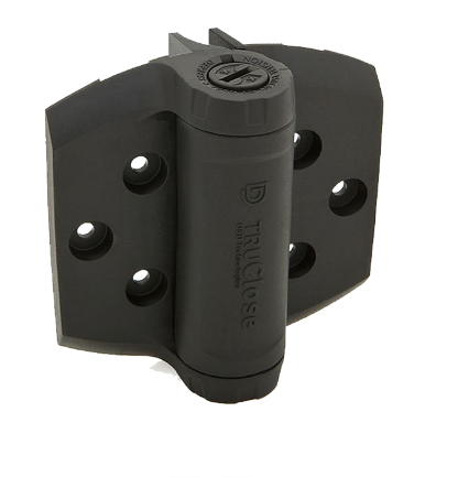 D&D Technologies DD TECH TRUCLOSE TCHD1 HEAVY DUTY HINGE - 2 ALIGN LEG BLACK TRIM