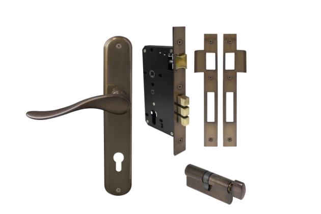 Windsor Premium NZ Haven Longplate Oval Entrance Set - E85 Priced Per Set- Available in 13 Colours